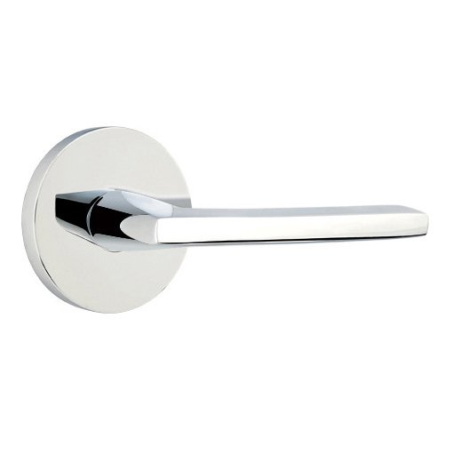 Emtek Helios Lever With Disk Rosette in Polished Chrome finish