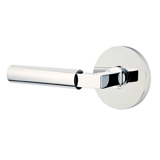 Emtek Hercules Lever With Disk Rosette in Polished Chrome finish