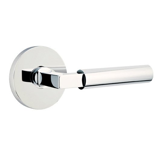 Emtek Hercules Lever With Disk Rosette in Polished Chrome finish