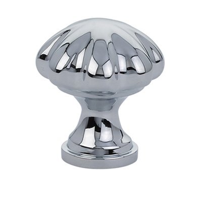 The Emtek Melon Cabinet Knob in Polished Chrome finish.