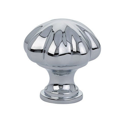 The Emtek Melon Cabinet Knob in Polished Chrome finish.