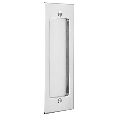 Emtek Modern Rectangular Flush Pull with Surface Screws in Polished Chrome finish