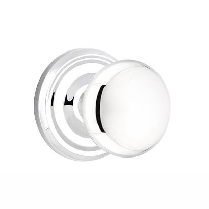 Emtek Providence Knob with Regular Rosette in Polished Chrome finish