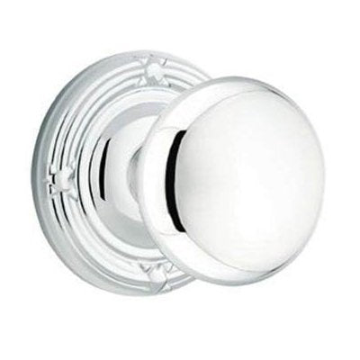 Emtek Providence Knob with Ribbon & Reed Rosette in Polished Chrome finish