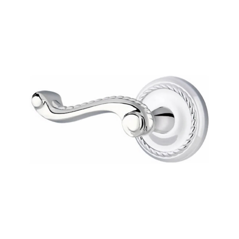 Emtek Rope Lever with Rope Rosette in Polished Chrome finish