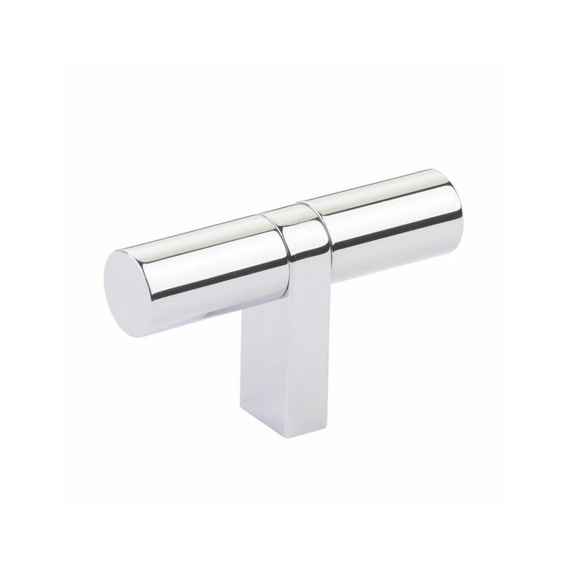 The Emtek Select Bar Smooth Cabinet T-Knob, 2 1/4" in Polished Chrome finish