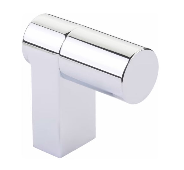 The Emtek Select Rectangular Smooth Cabinet Finger Pull 2" in Polished Chrome finish