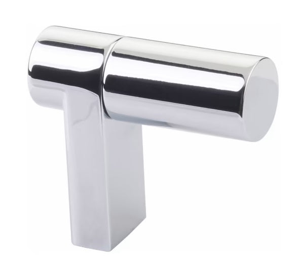 The Emtek Select Rectangular Smooth Cabinet Finger Pull 1 1/2" in Polished Chrome finish