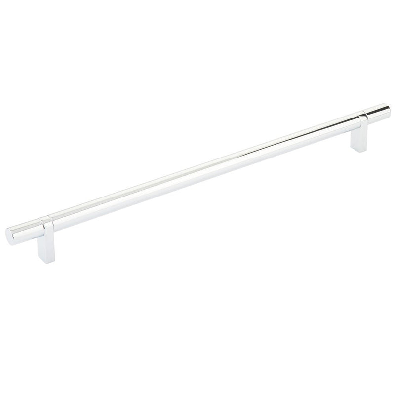 The Emtek Select Smooth Cabinet Bar Pull in Polished Chrome finish