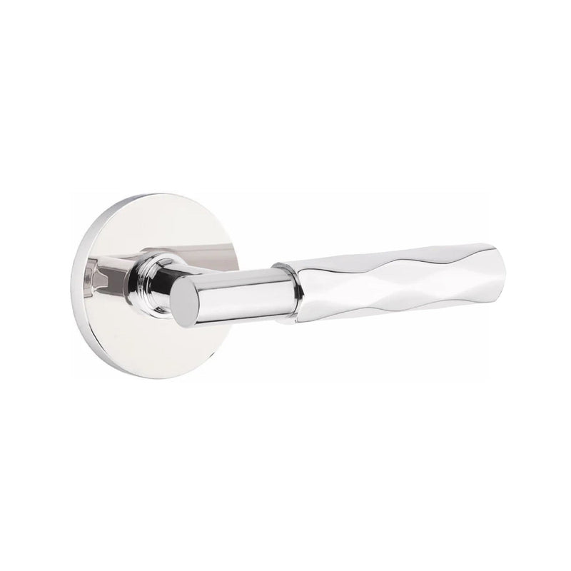 Emtek Select T-Bar Tribeca Lever with Disk Rosette in Polished Chrome finish