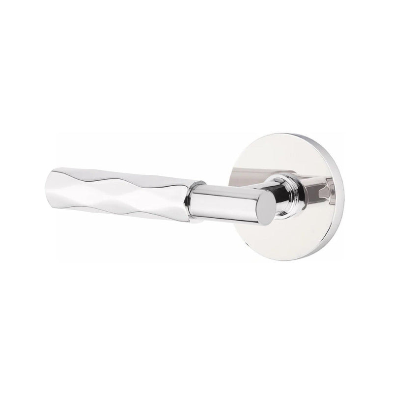 Emtek Select T-Bar Tribeca Lever with Disk Rosette in Polished Chrome finish