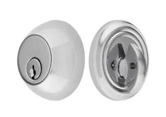 Emtek Single Cylinder Regular Keyed Deadbolt in Polished Chrome finish