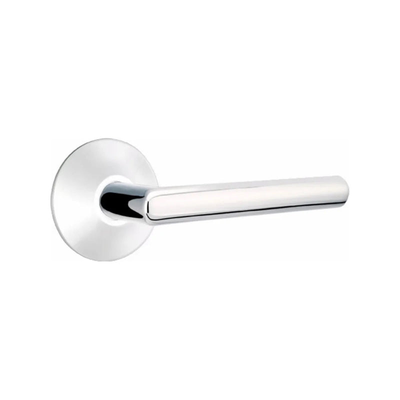 Emtek Stuttgart Lever with Modern Rosette in Polished Chrome finish