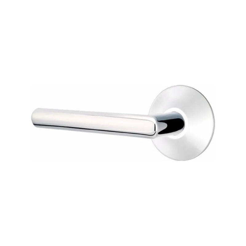 Emtek Stuttgart Lever with Modern Rosette in Polished Chrome finish