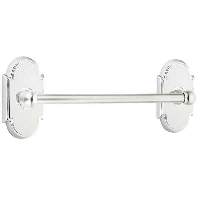 The Emtek Traditional Brass Towel Bar with