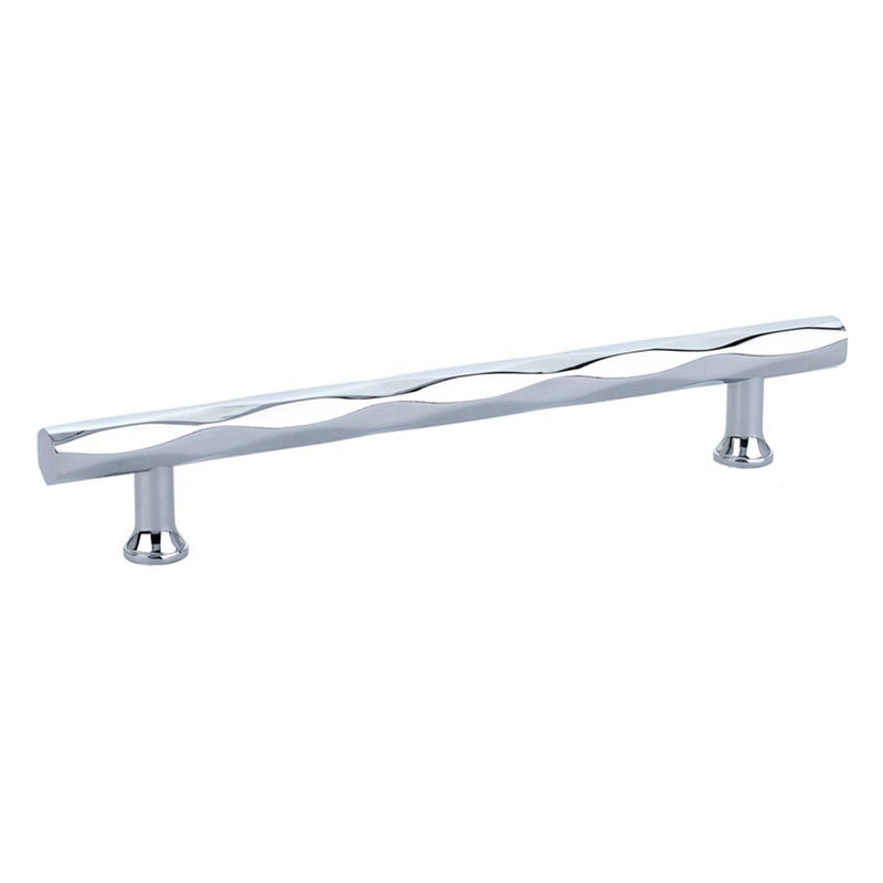 The Emtek Tribeca Cabinet Pull, 6" Center to Center in Polished Chrome finish