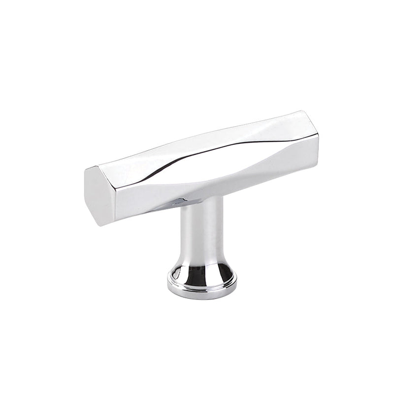 The Emtek Tribeca T-Knob 2" in Polished Chrome finish