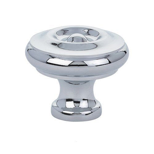 The Emtek Waverly Cabinet Knob in Polished Chrome finish