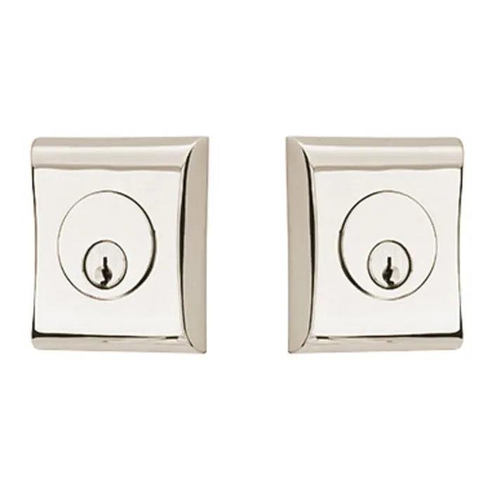 Emtek Double Cylinder Neos Keyed Deadbolt in Polished Nickel finish