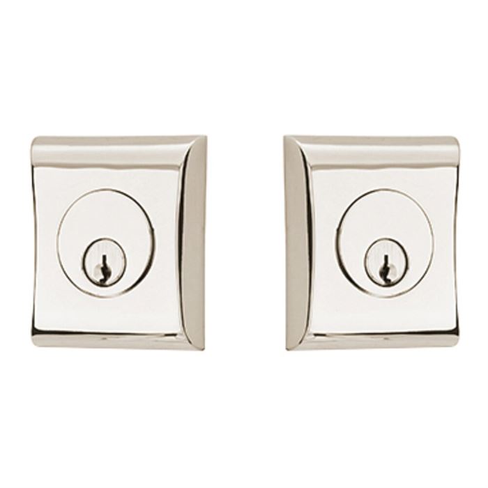 Emtek Double Cylinder Neos Keyed Deadbolt in Polished Nickel finish