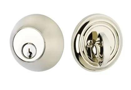 Emtek Single Cylinder Regular Keyed Deadbolt in Polished Nickel finish