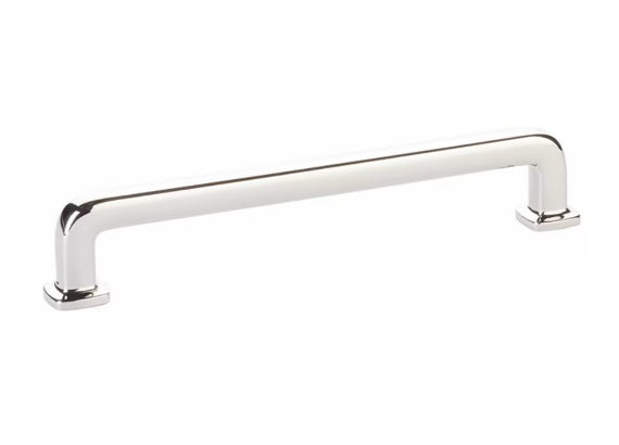 The Emtek Westridge Cabinet Pull in Polished Nickel finish