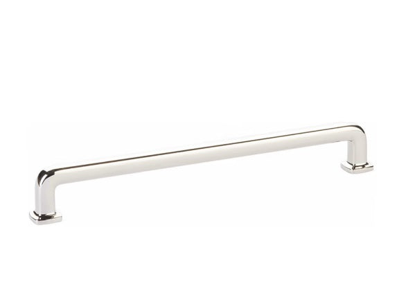 The Emtek Westridge Cabinet Pull in Polished Nickel finish