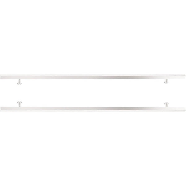 Emtek Back to Back 24" Square Door Pull in Polished Stainless Steel finish