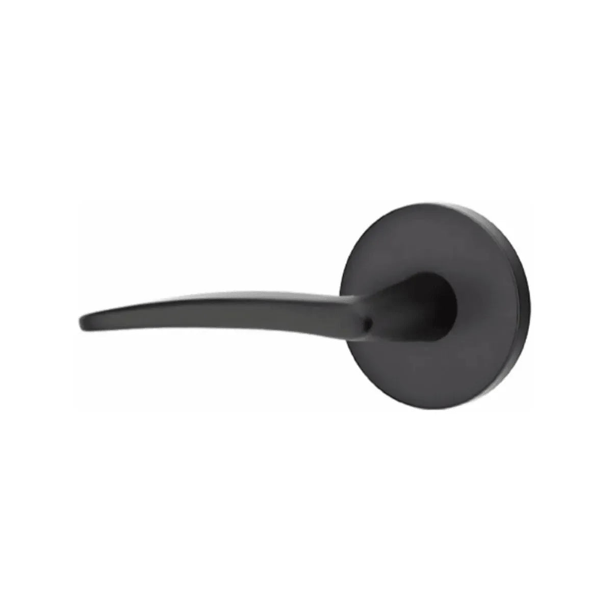 Emtek Poseidon Lever With Disk Rosette Flat Black