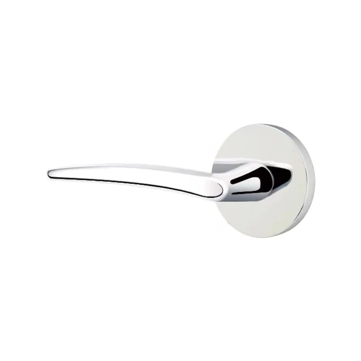 Emtek Poseidon Lever With Disk Rosette Polished Chrome