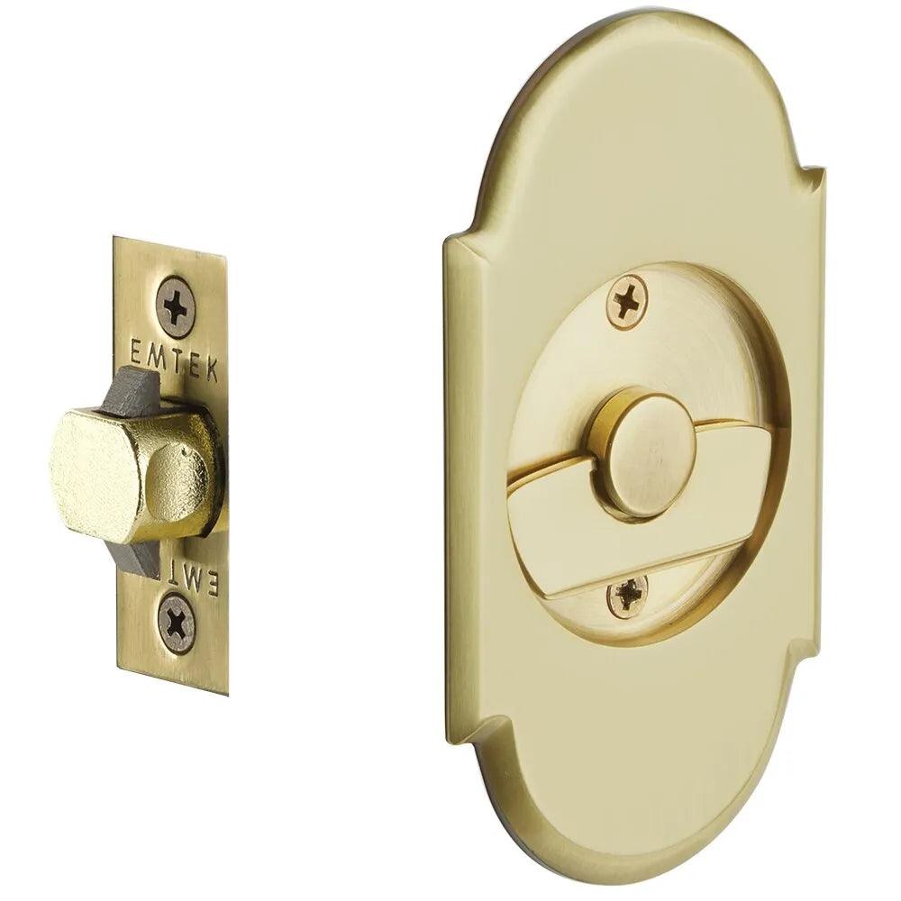 Emtek Privacy #8 Pocket Door Tubular Lock French Antique