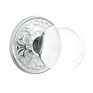 Emtek Bristol Knob with Lancaster Rosette in Polished Chrome finish