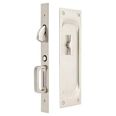 Emtek Privacy Classic Pocket Door Mortise Lock Satin Nickel