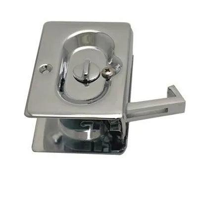 Emtek Privacy Standard Pocket Door Lock Polished Chrome