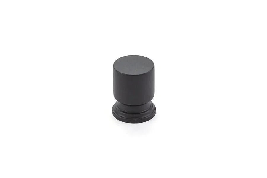 The Emtek Prosser Cabinet Knob, 1" in Flat Black finish
