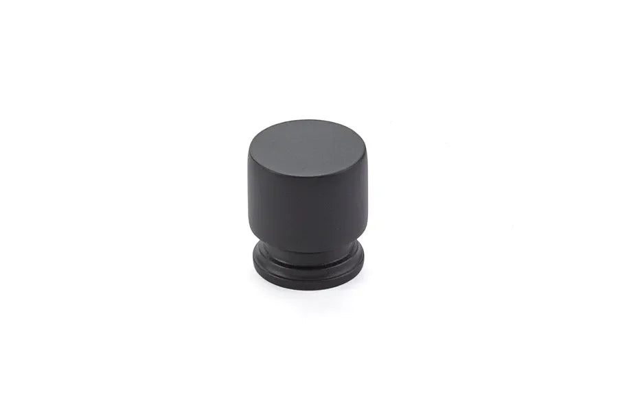 The Emtek Prosser Cabinet Knob, 1 1/4" in Flat Black finish