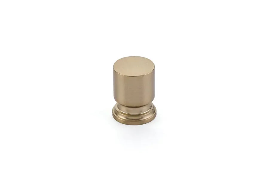 The Emtek Prosser Cabinet Knob, 1" in Satin Brass finish