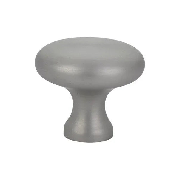 The Emtek Providence Brass Cabinet Knob in Pewter finish
