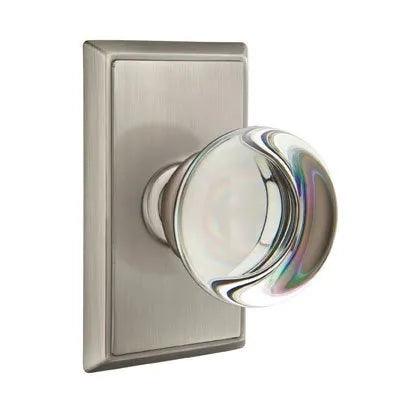 EmtekEmtek Providence Crystal Knob with Rectangular Rosette in 