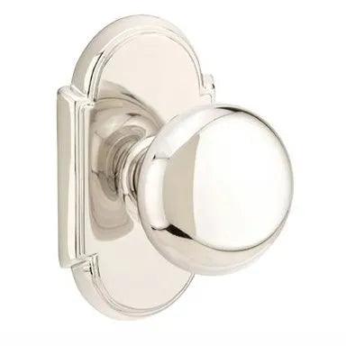 Emtek Providence Knob with #8 Rosette in Lifetime Polished Nickel finish