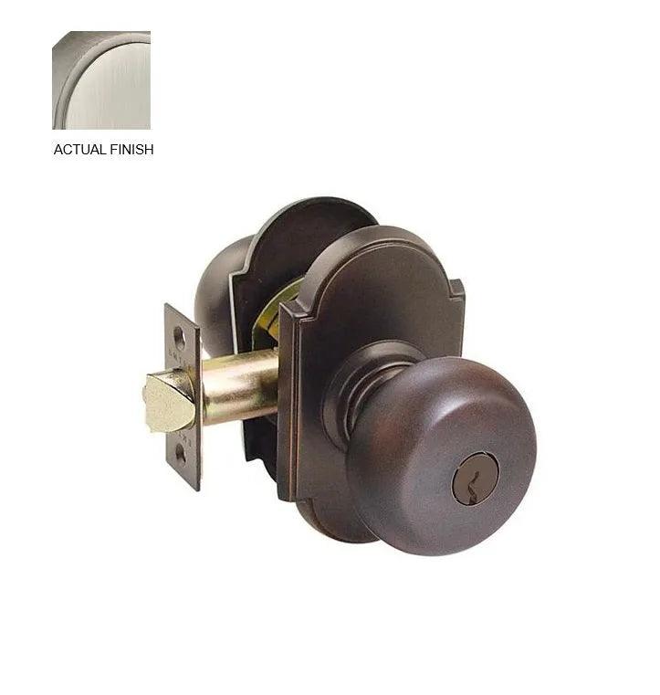 Emtek Providence Knob with #8 Rosette in Pewter finish