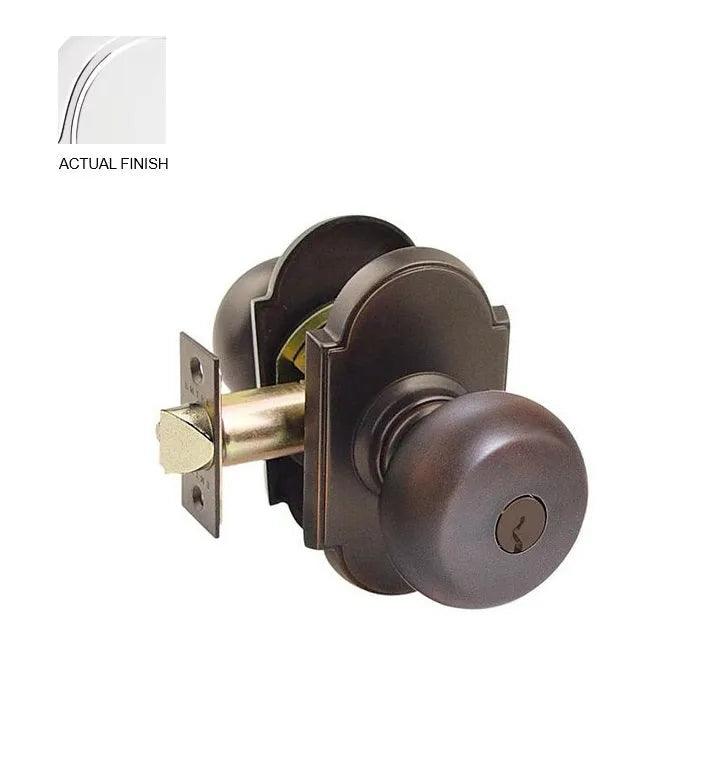 Emtek Providence Knob with #8 Rosette in Polished Chrome finish