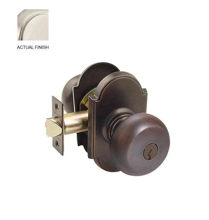 Emtek Providence Knob with #8 Rosette in Satin Nickel finish