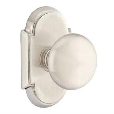 Emtek Providence Knob with #8 Rosette in Satin Nickel finish
