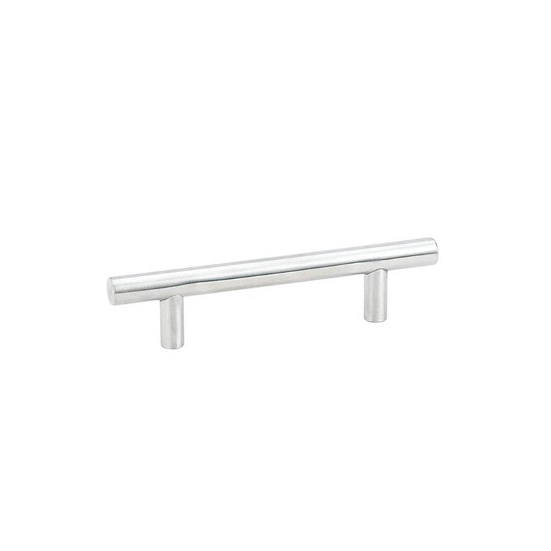 The Emtek Stainless Steel Bar Cabinet Pull, 16" Center to Center in Brushed Stainless Steel finish