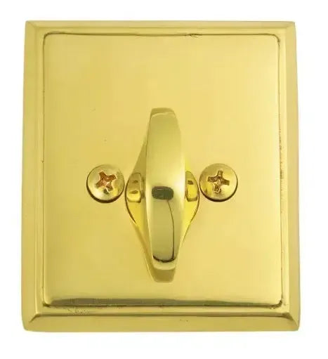 Emtek Rectangular Deadbolt, Single Sided in Lifetime Polished Brass finish