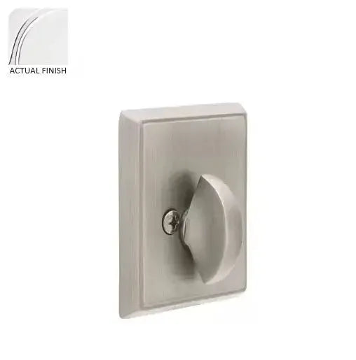 Emtek Rectangular Deadbolt, Single Sided in Polished Chrome finish