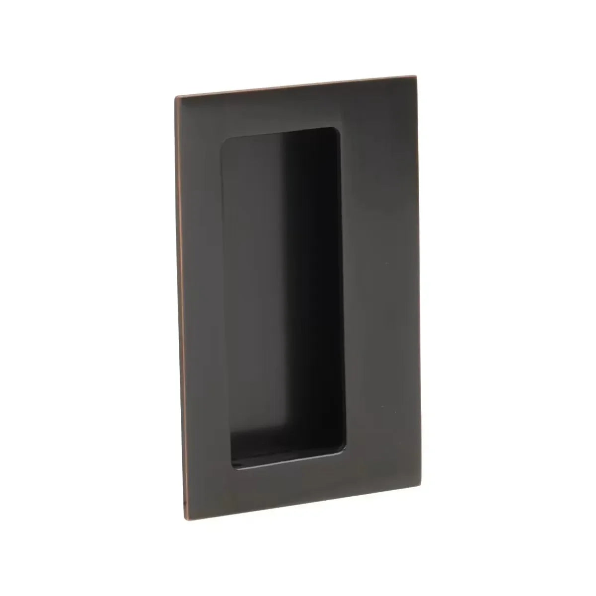 Emtek Rectangular Flush Pull with Offset Pocket Oil Rubbed Bronze