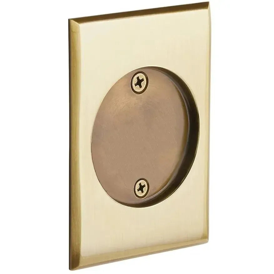 Emtek Dummy Rectangular Pocket Door Tubular Lock-For Double Door Application in French Antique finish