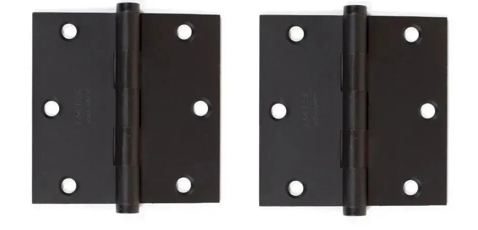 EmtekEmtek Residential Duty Solid Brass Plain Bearing Hinge, 3.5" x 3.5" with Square Corners in 